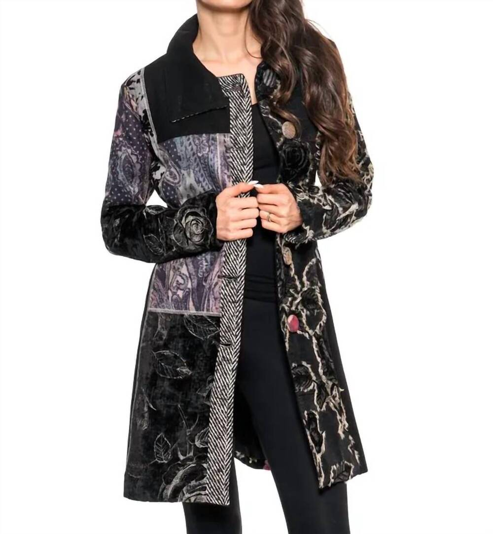 NEW ADORE mixed media jacket in multi